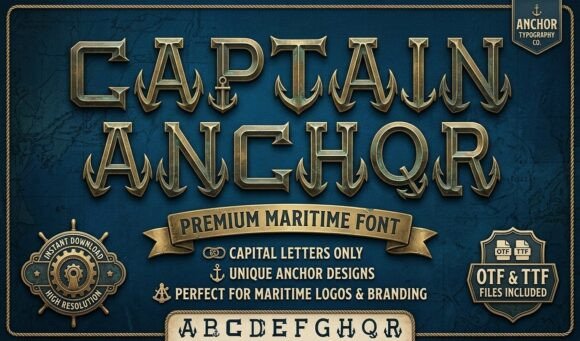 Captain Anchor: Integrating a Bold Nautical Typeface into Your Design Workflow
