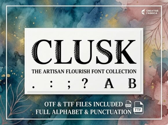 Clusk: The Decorative Display Font Redefining Visual Impact in Modern Design