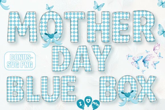 Designing with Love: The Charm of the Mother Day Blue Box Alphabet