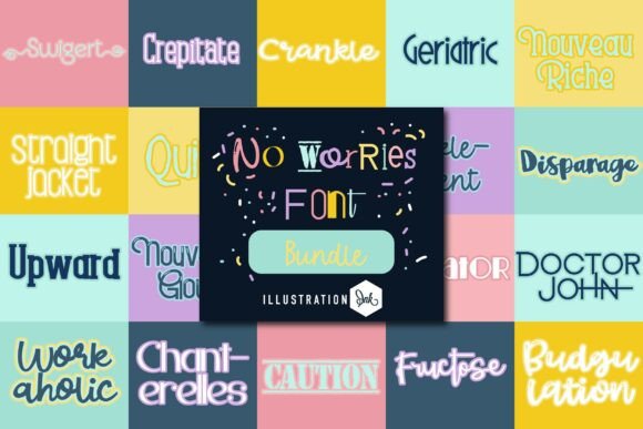 Embrace the Playful Trend: How the No Worries Font Bundle Redefines Modern Branding