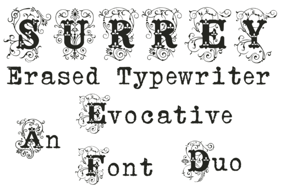 Surre Erased Typewriter: The Font Duo for Modern Branding