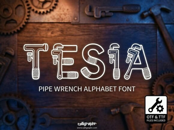 Tesia: A Display Font That Commands Attention and Elevates Creative Projects