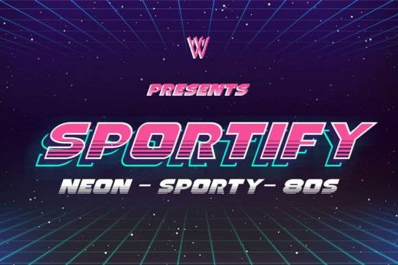 The Anatomy of Sportify: Merging Athleticism with Cyberpunk Typography