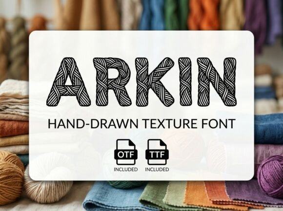 Thread Your Way into Modern Design: Exploring the Arkin Typeface