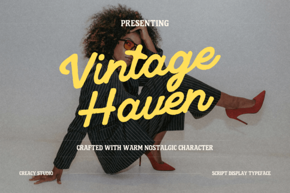 Vintage Haven: A Script Font for Timeless Stories