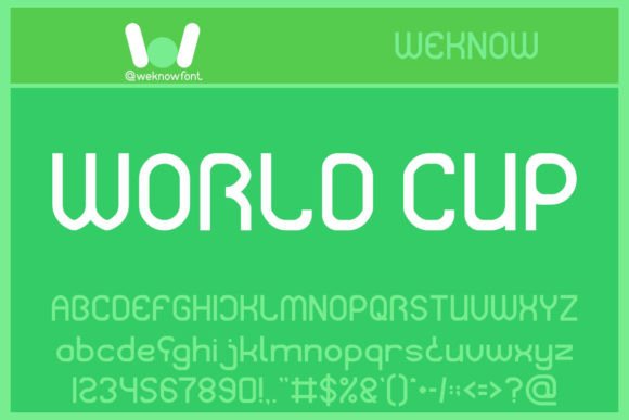World Cup: A Dynamic Display Font for Modern Design